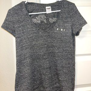 Grey Victoria Secret PINK V-Neck🤍🖤